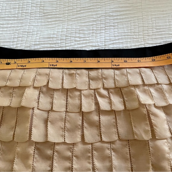 Beige Frilly Mini Skirt from JCrew Collection - Picture 3 of 10